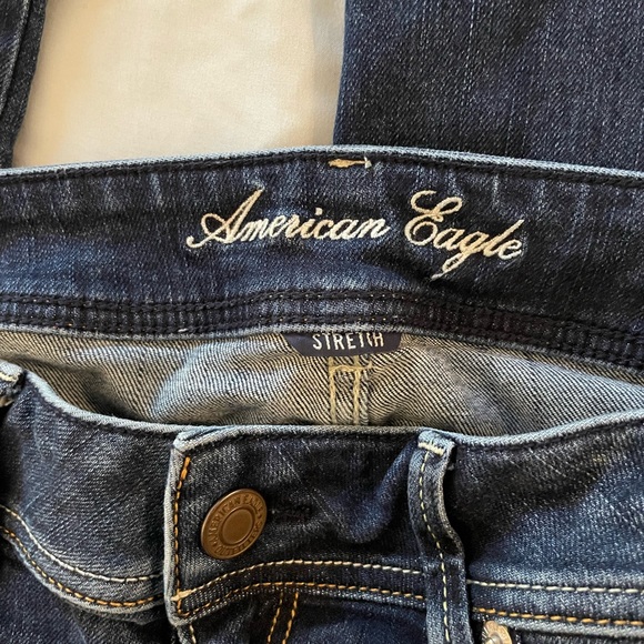 Classic American Eagle bootcut jeans barely worn from 2010s! Size 12 short - Picture 3 of 4